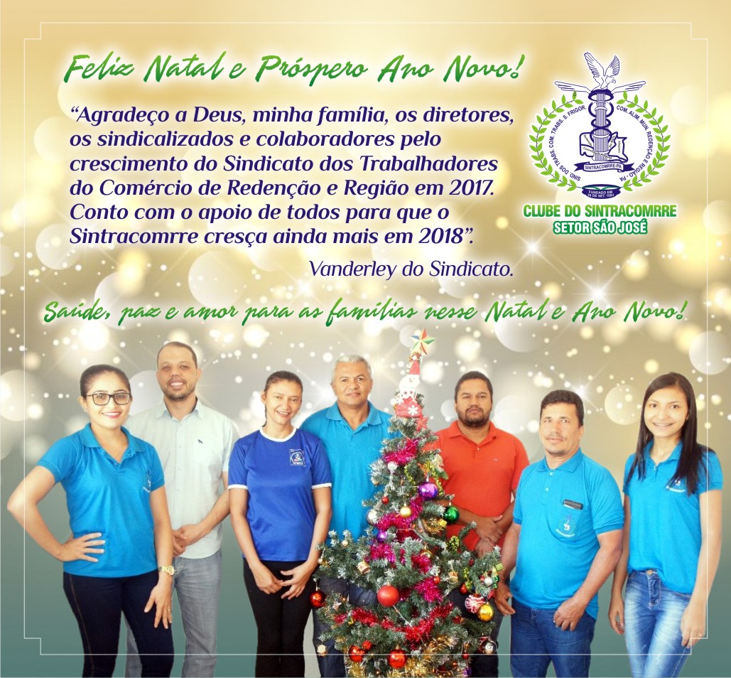 Família Sintracomrre deseja Feliz Natal e próspero 2018